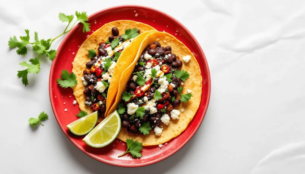 Mexican Black Bean Tacos