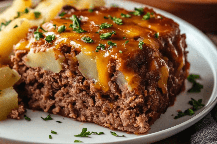 cowboy meatloaf and potato casserole - v2