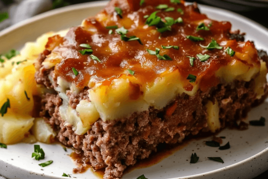 cowboy meatloaf and potato casserole - v3
