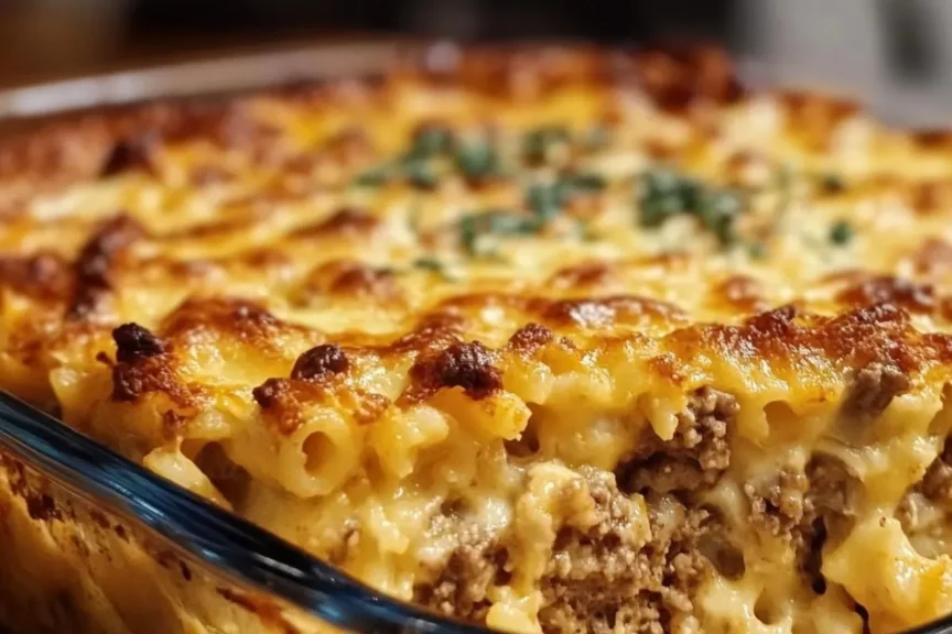 mac and cheese meatloaf casserole