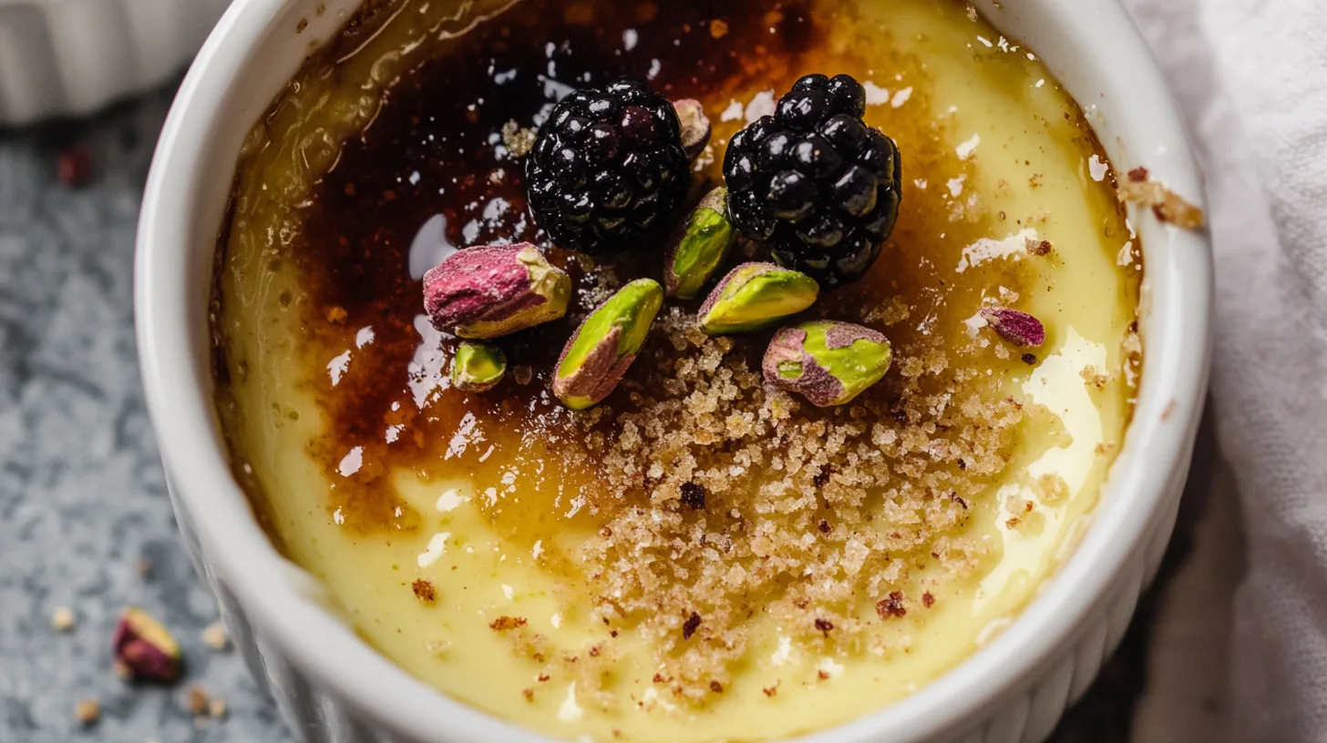 Pistachio Creme Brulee1