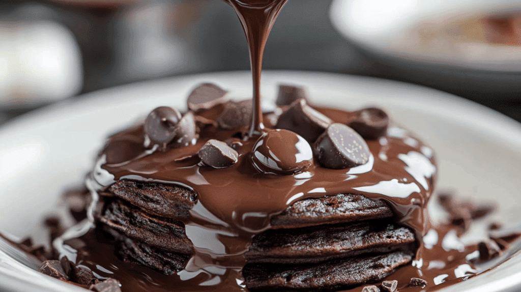chocolate chocolate chip pancakes - v1