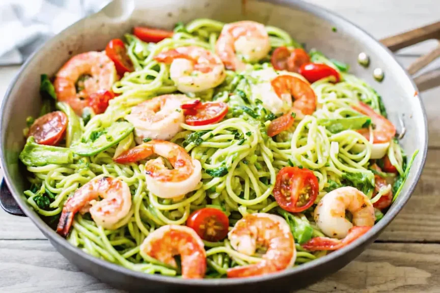 Pesto Langostino Zucchini and Pasta Recipes