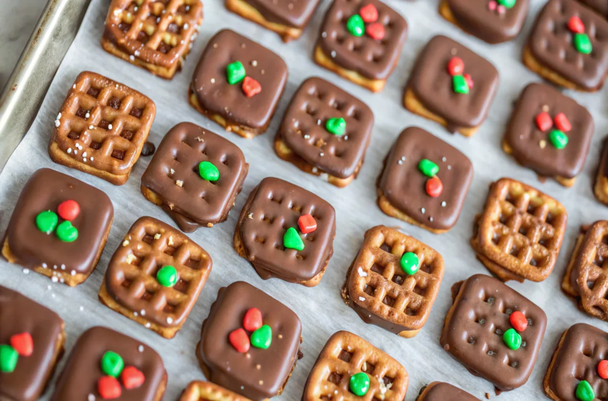 salted caramel chocolate pretzels