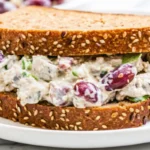 Grapes and Pecans in a sandwich